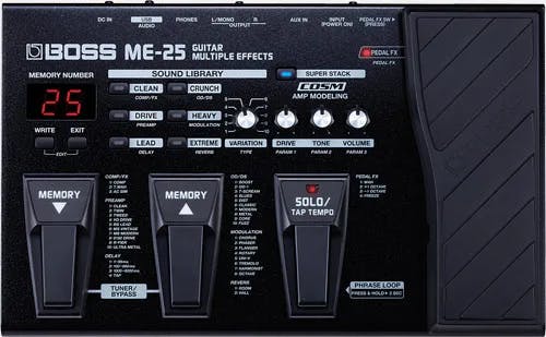ME-25 Guitar Multiple Effects Guitar Pedal By BOSS