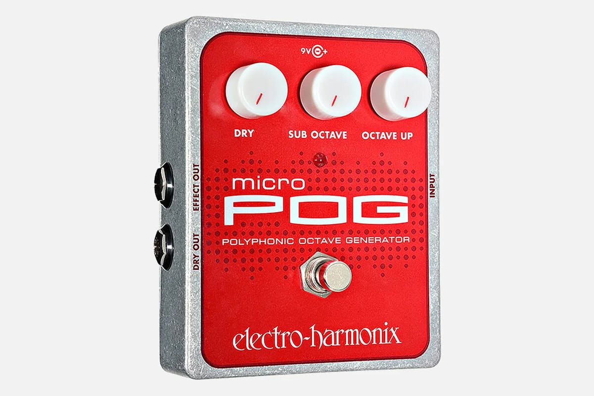 An Electro-Harmonix Micro POG pedal on a white background.
