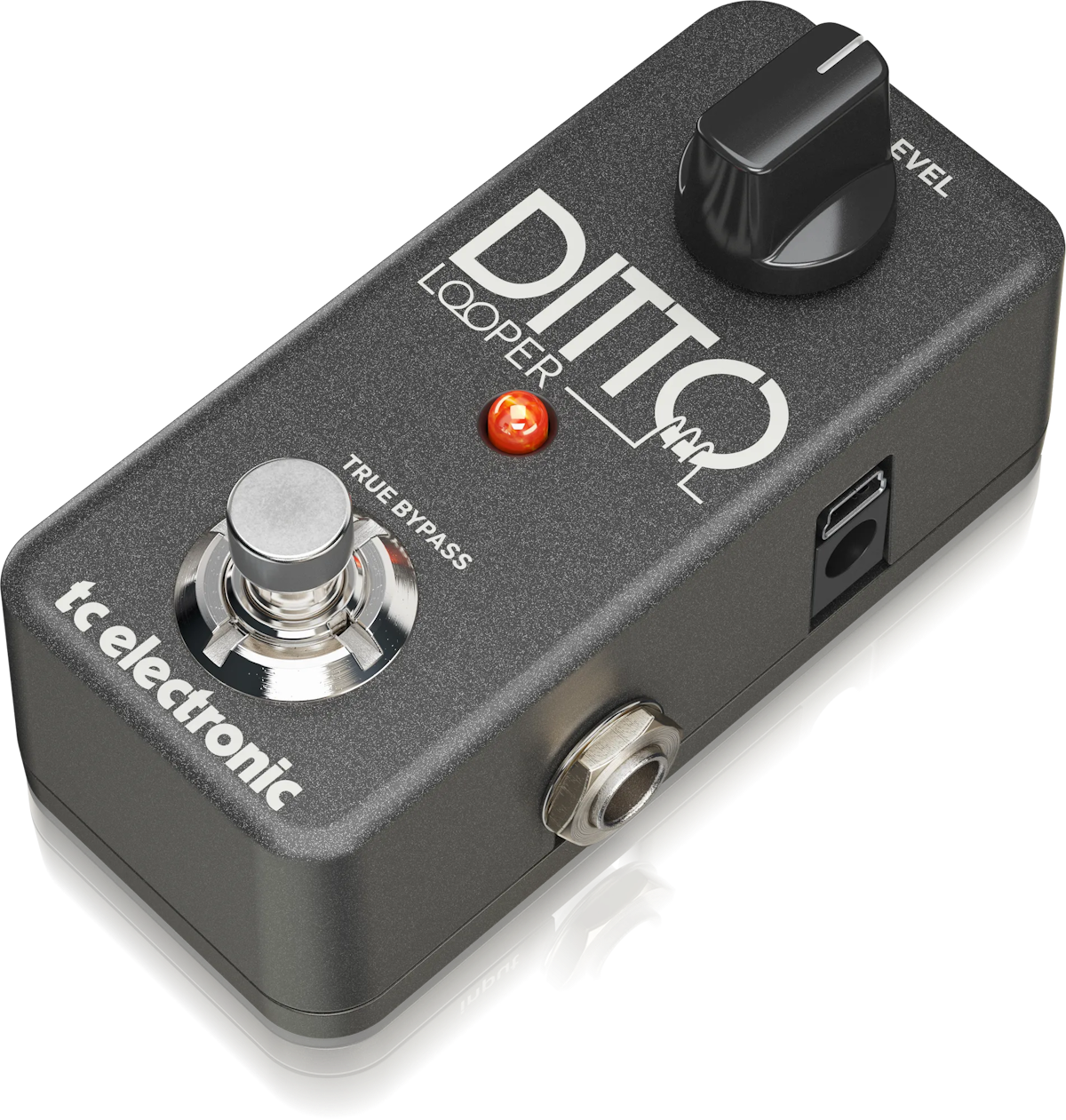 A Ditto Looper pedal from TC Electronic on a white background.
