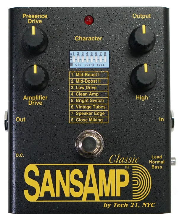 SansAmp Classic Guitar Pedal By Tech 21