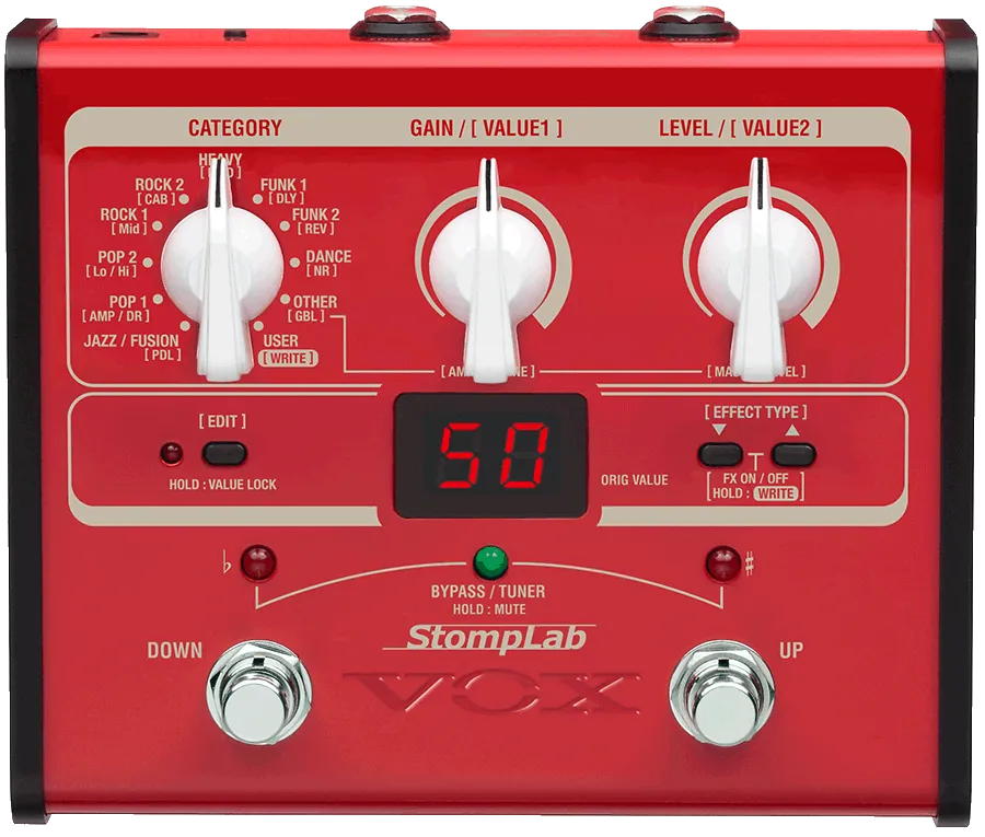 StompLab IIB Modeling Bass Effect Processor Guitar Pedal By Vox