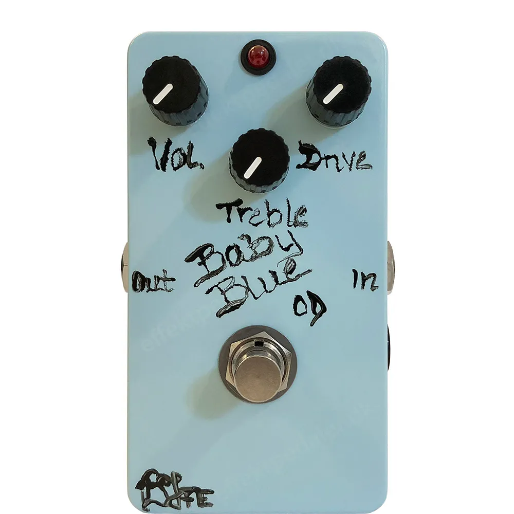 Baby Blue Overdrive Guitar Pedal By BJFE