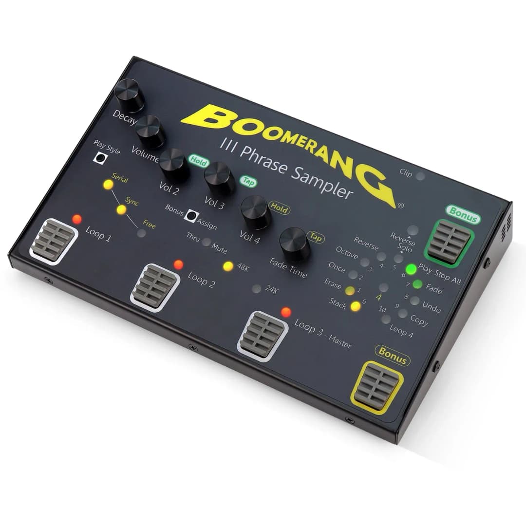 Boomerang+ Phrase Sampler Guitar Pedal By Boomerang