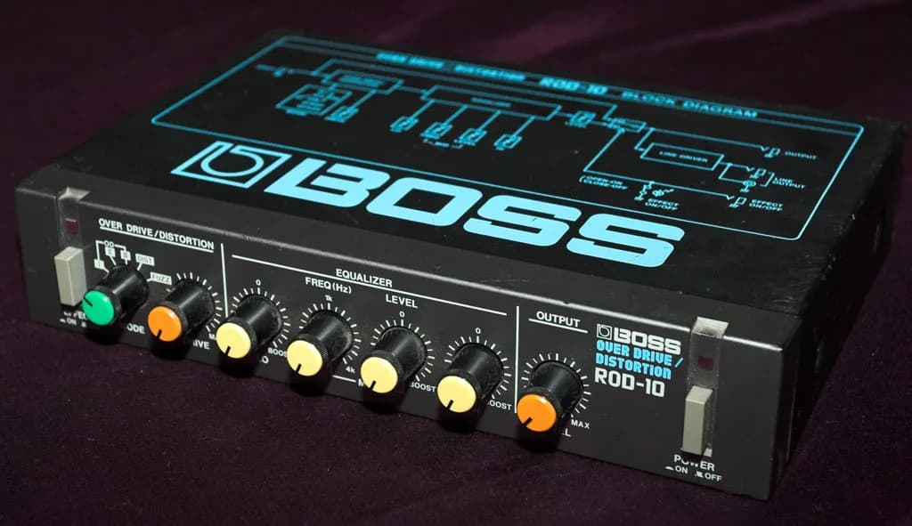 ROD-10 OverDrive/Distortion (Half Rack) Guitar Pedal By BOSS