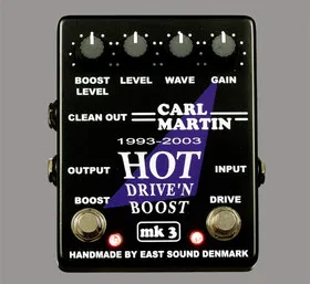 Hot Drive'n Boost Guitar Pedal By Carl Martin