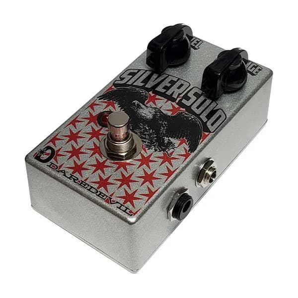 Silver Solo Boost Guitar Pedal By Daredevil Pedals