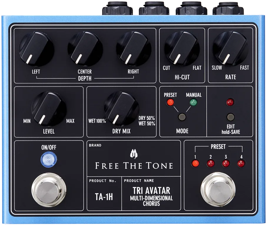 TA-1H TRI AVATAR Guitar Pedal By Free The Tone