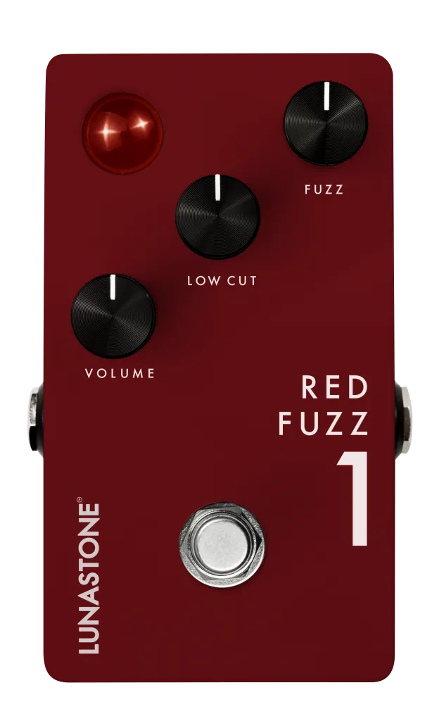 Red Fuzz Guitar Pedal By Lunastone