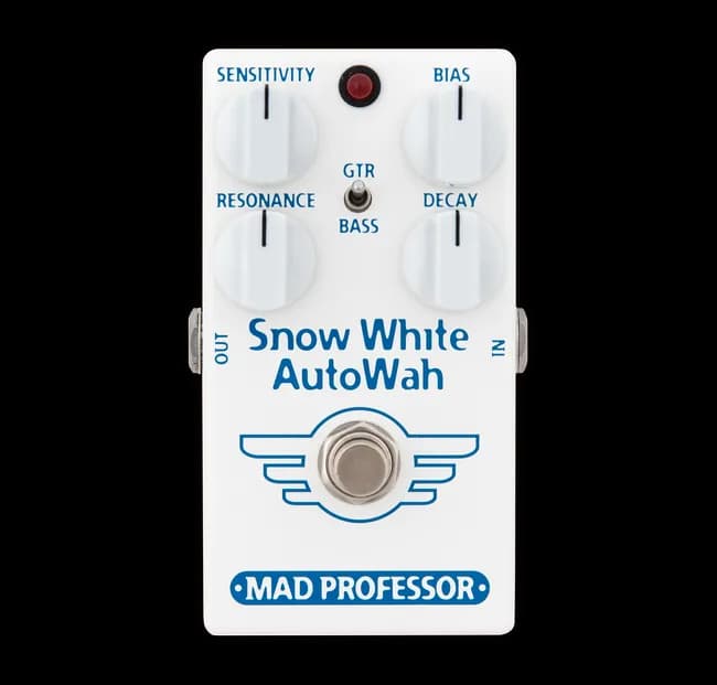 Snow White Auto Wah Guitar Pedal By Mad Professor