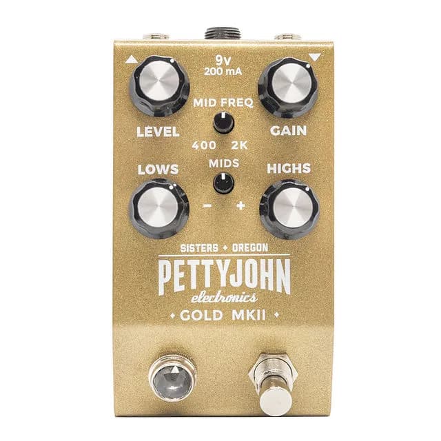 Gold MKII Guitar Pedal By Pettyjohn Electronics