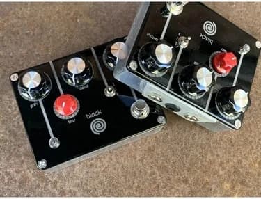 Black Fuzz Guitar Pedal By Spiral Electric FX