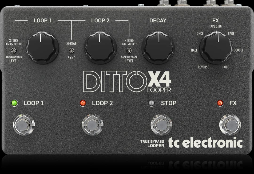 Ditto X4 Looper Guitar Pedal By TC Electronic