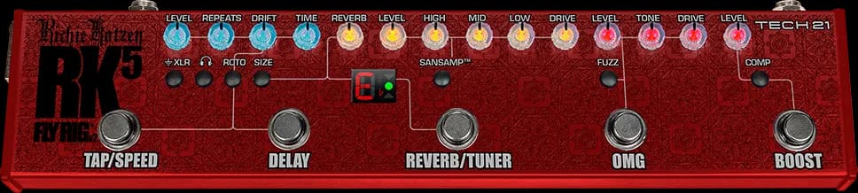 Richie Kotzen RK5 Signature Fly Rig Guitar Pedal By Tech 21